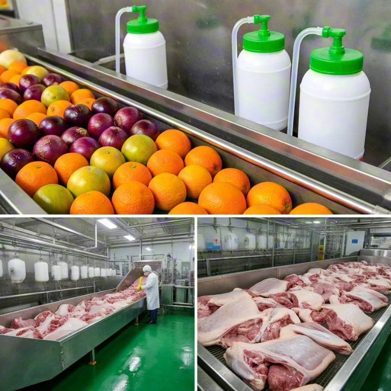 Sodium chlorite and Chlorine Dioxide in Food Industries